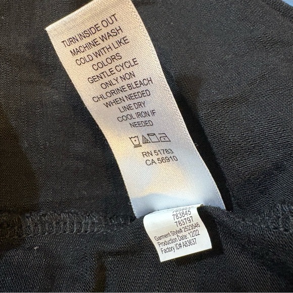 Maurices Strappy Back Black Simple Tank Top EUC Medium M Casual Goth Sexy Night - Picture 8 of 9